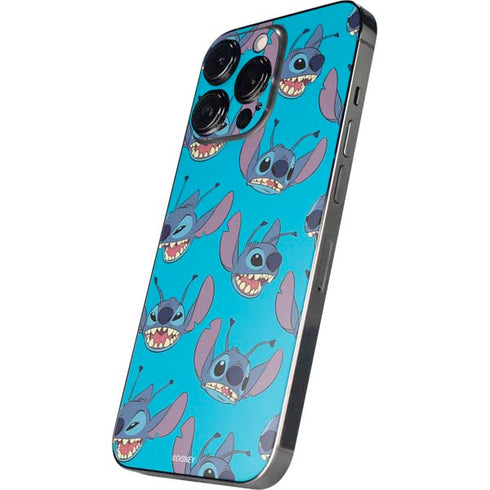 Disney Lilo and Stitch Face Expression Pattern iPhone 14 Pro Skin